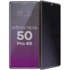 Prywatyzujące szkło hybrydowe Bizon Glass Mule Shadow do Infinix Note 50 Pro 4G, matowe