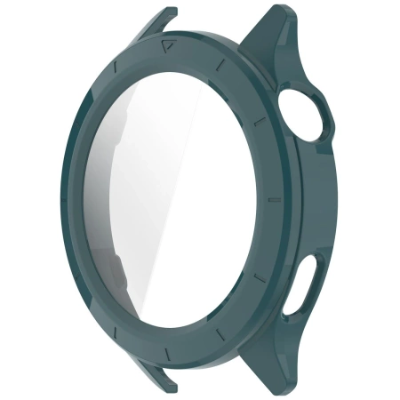 Etui ze szkłem do zegarka Bizon Case+Glass Watch do Xiaomi Watch S4, zielone