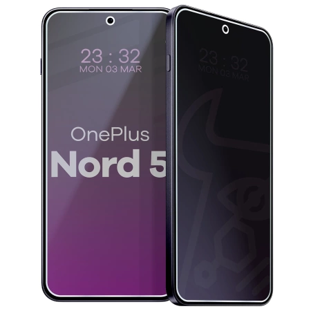 Prywatyzujące szkło hybrydowe Bizon Glass Mule Shadow do OnePlus Nord 5, matowe