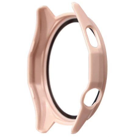 Etui ze szkłem do zegarka Bizon Case+Glass Watch do Huawei Watch GT6 46 mm, różowe