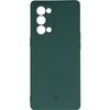 Etui Bizon Case Silicone do Oppo Reno 6 Pro, ciemnozielone