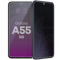 Prywatyzujące szkło hybrydowe Bizon Glass Mule Shadow do Galaxy A55 5G, matowe