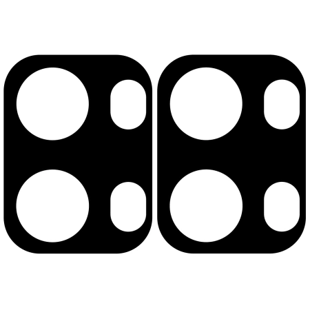 Szkło na aparat Bizon Glass Silk Lens do Oppo Reno13 Pro, 2 sztuki