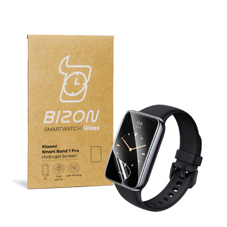 Folia hydrożelowa na ekran Bizon Glass Hydrogel, Xiaomi Smart Band 7 Pro, 2 sztuki