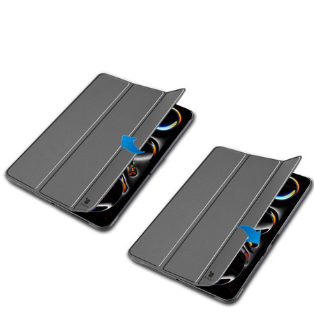 Etui Bizon Case Tab Croc do iPad Pro 13" 2025 / 2024, szare