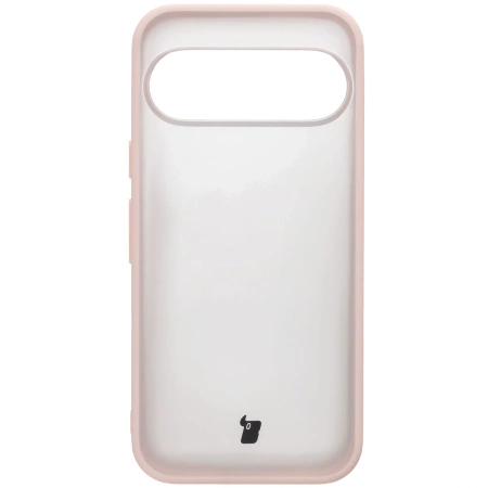 Etui Bizon Case Angelo do Pixel 10 / 10 Pro, półprzezroczyste z różową ramką