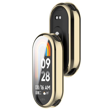 Etui Bizon Case Watch Felipe do Xiaomi Mi Smart Band 8, złote