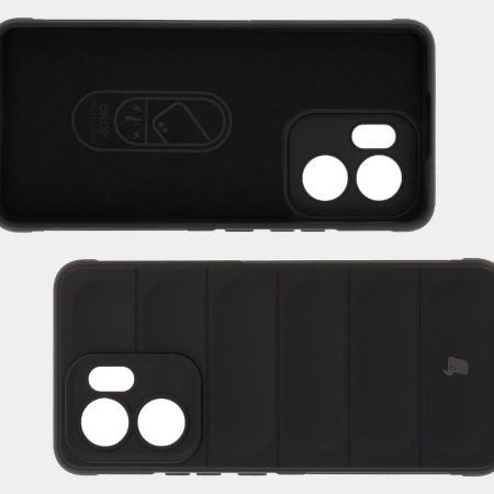 Pancerne etui Bizon Case Tur do Oppo Reno13 F, czarne