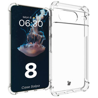 Elastyczne etui Bizon Case Salpa do Google Pixel 8, przezroczyste