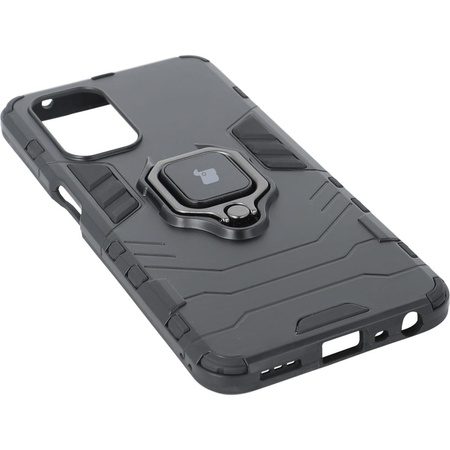 Etui Bizon Case Armor Ring do Oppo A54 5G / A93 5G / A74 5G / OnePlus Nord N200 5G, czarne