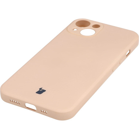 Etui Bizon Case Silicone iPhone 13, jasnoróżowe