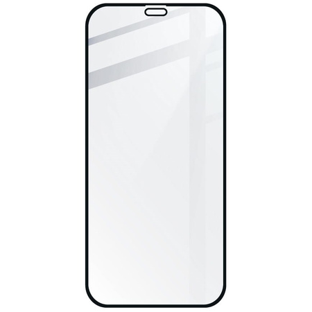 Szkło hartowane Bizon Glass Edge CF - 2 sztuki + ochrona na obiektyw, iPhone 12, czarne