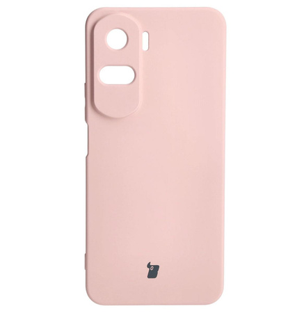 Etui Bizon Case Silicone do Honor 90 Lite, jasnoróżowe