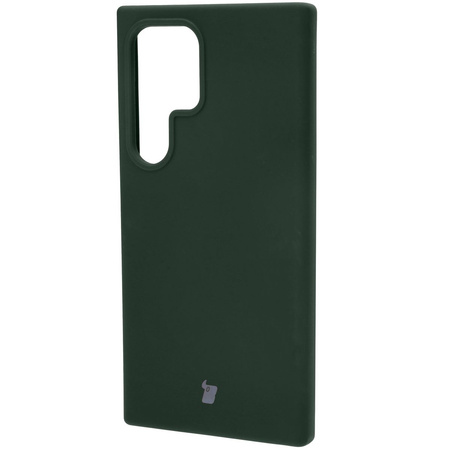 Silikonowe etui Bizon Soft Case do Galaxy S24 Ultra, ciemnozielone