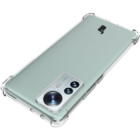Etui + 2x folia + obiektyw Bizon Case Clear Pack do Xiaomi 12 Pro, przezroczyste