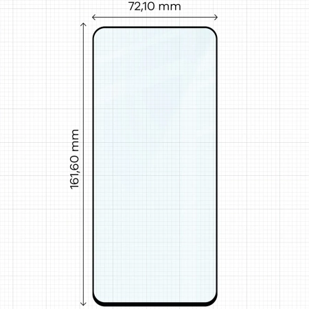 Szkło hartowane Bizon Glass Edge 2 do Honor X7d / Honor 400 Smart, czarna ramka