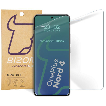 Folia hydrożelowa na ekran Bizon Glass Hydrogel Front Duo do OnePlus Nord 4, 2 sztuki