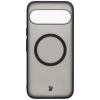Etui z pierścieniem magnetycznym Bizon Case MatteO do Pixel 10 Pro XL, przydymione-czarne