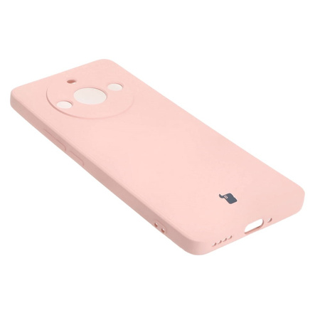Etui Bizon Case Silicone Sq do Realme 11 Pro / 11 Pro+, jasnoróżowe