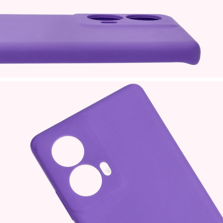 Silikonowe etui Bizon Soft Case do Motorola Moto G85 5G, fioletowe