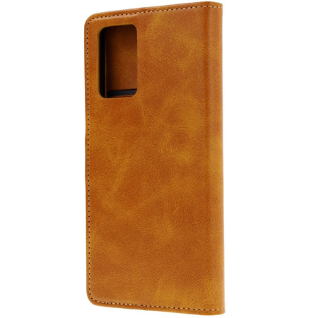 Etui z klapką Bizon Case Pocket do Motorola Moto G35 5G, brązowe