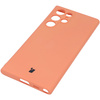 Etui Bizon Case Silicone do Galaxy S22 Ultra, pomarańczowe