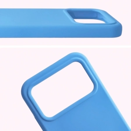Silikonowe etui Bizon Soft Case do Xiaomi POCO F8 Pro, niebieskie