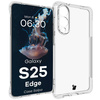 Elastyczne etui Bizon Case Salpa do Galaxy S25 Edge, przezroczyste