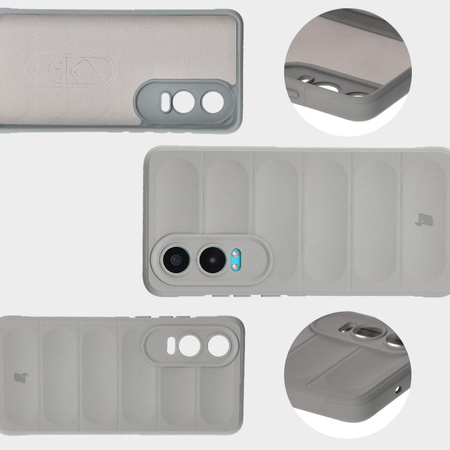 Pancerne etui Bizon Case Tur do OnePlus Nord CE4 Lite 5G, jasnoszare