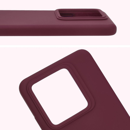 Silikonowe etui Bizon Soft Case do Realme GT 7 Pro, ciemnofioletowe