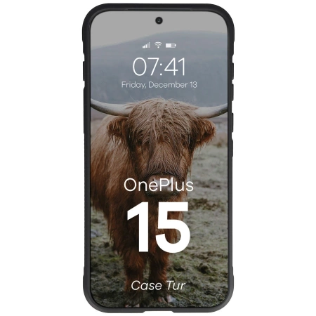 Pancerne etui Bizon Case Tur do OnePlus 15, czarne