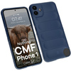 Pancerne etui Bizon Case Tur do Nothing CMF Phone 1, ciemnoniebieskie