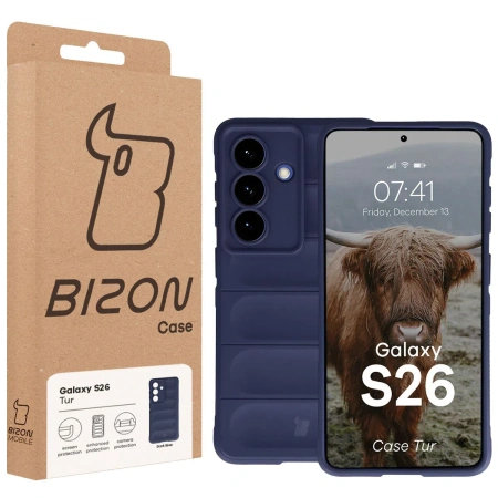 Pancerne etui Bizon Case Tur do Galaxy S26, granatowe