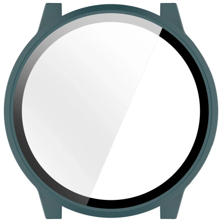 Etui ze szkłem do zegarka Bizon Case+Glass Watch do Garmin Venu 4 41 mm, zielone