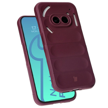 Pancerne etui Bizon Case Tur do Nothing Phone (2a) / (2a) Plus, burgundowe