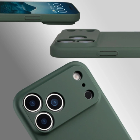 Etui Bizon Case Łupka do iPhone 17 Pro Max, zielone