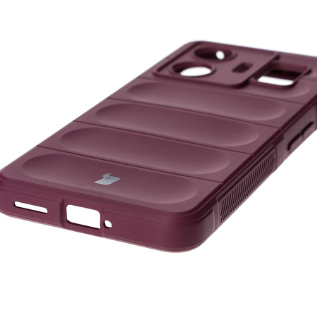 Pancerne etui Bizon Case Tur do Realme GT3, burgundowe