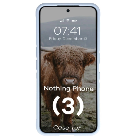 Pancerne etui Bizon Case Tur do Nothing Phone (3), jasnoniebieskie