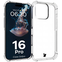 Elastyczne etui Bizon Case Salpa do iPhone 16 Pro przezroczyste