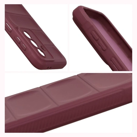 Pancerne etui Bizon Case Tur do Galaxy A37 5G, burgundowe