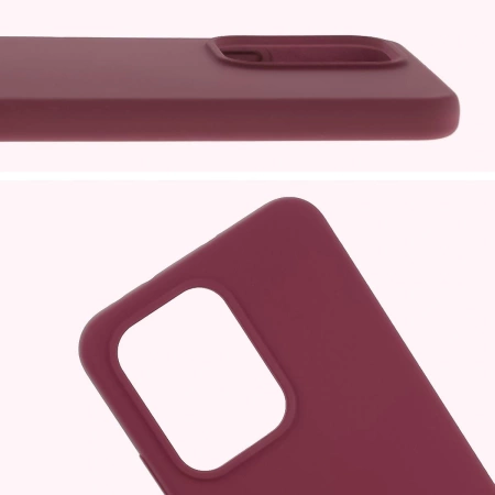 Silikonowe etui Bizon Soft Case do Oppo Reno13 Pro, ciemnofioletowe