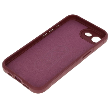 Pancerne etui Bizon Case Tur do iPhone 16e, burgundowe
