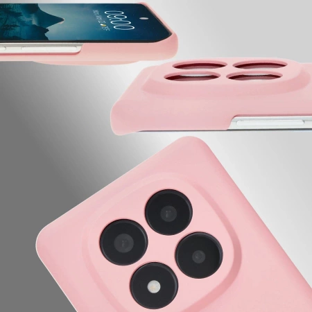 Etui Bizon Case Łupka do Xiaomi Redmi Note 14 Pro Plus 5G, różowe