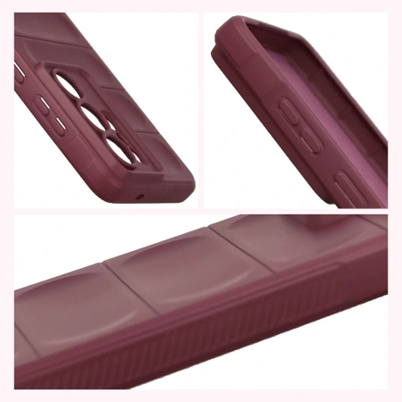 Pancerne etui Bizon Case Tur do Galaxy S26 Ultra, burgundowe