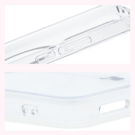 Etui z pierścieniem magnetycznym Bizon Case CrystalO do Xiaomi Redmi Note 14 4G, przezroczyste