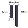 Pasek Bizon Strap Watch Casual do Xiaomi Redmi Watch 5/4 / Smart Band 9/8 Pro, granatowy