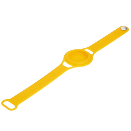 Etui Bizon Case Locator Child do Apple AirTag, żółte