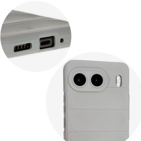 Pancerne etui Bizon Case Tur do OnePlus Nord 4, jasnoszare