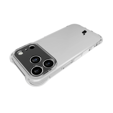 Elastyczne etui + 2x szkło hartowane Bizon Case Clear Pack do iPhone 17 Pro