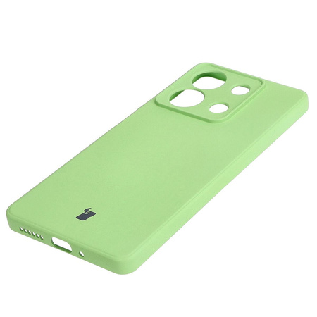 Etui Bizon Case Silicone Sq do Xiaomi Redmi Note 13 5G, jasnozielone